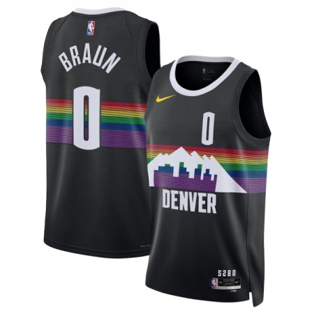 Dres Denver Nuggets Christian Braun Nike 2025-26 City Edition Crno Swingman